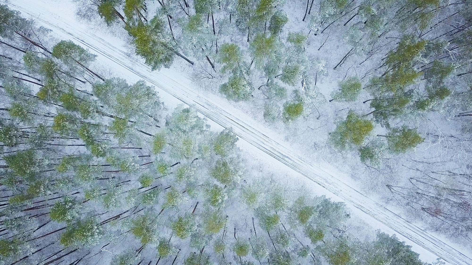 abstract drone shot looking down. 