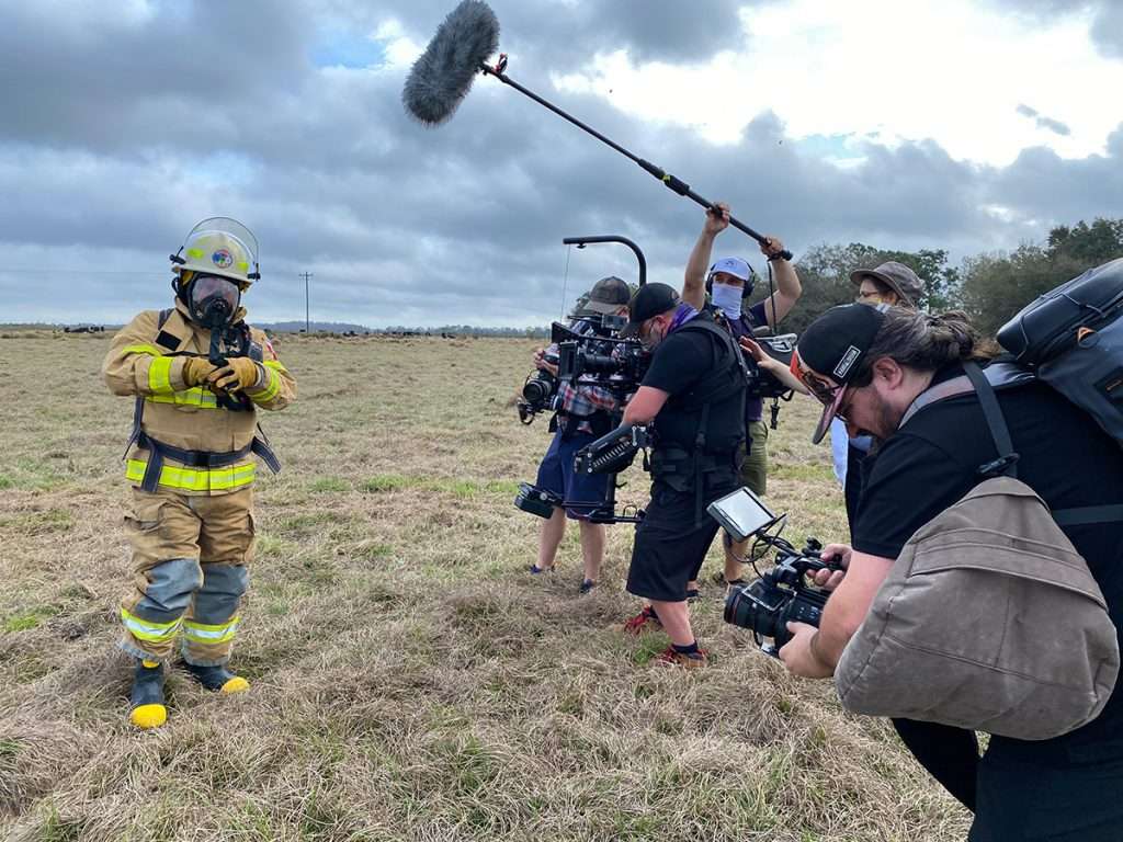 outdoor production scene